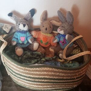 Large basket pet bed